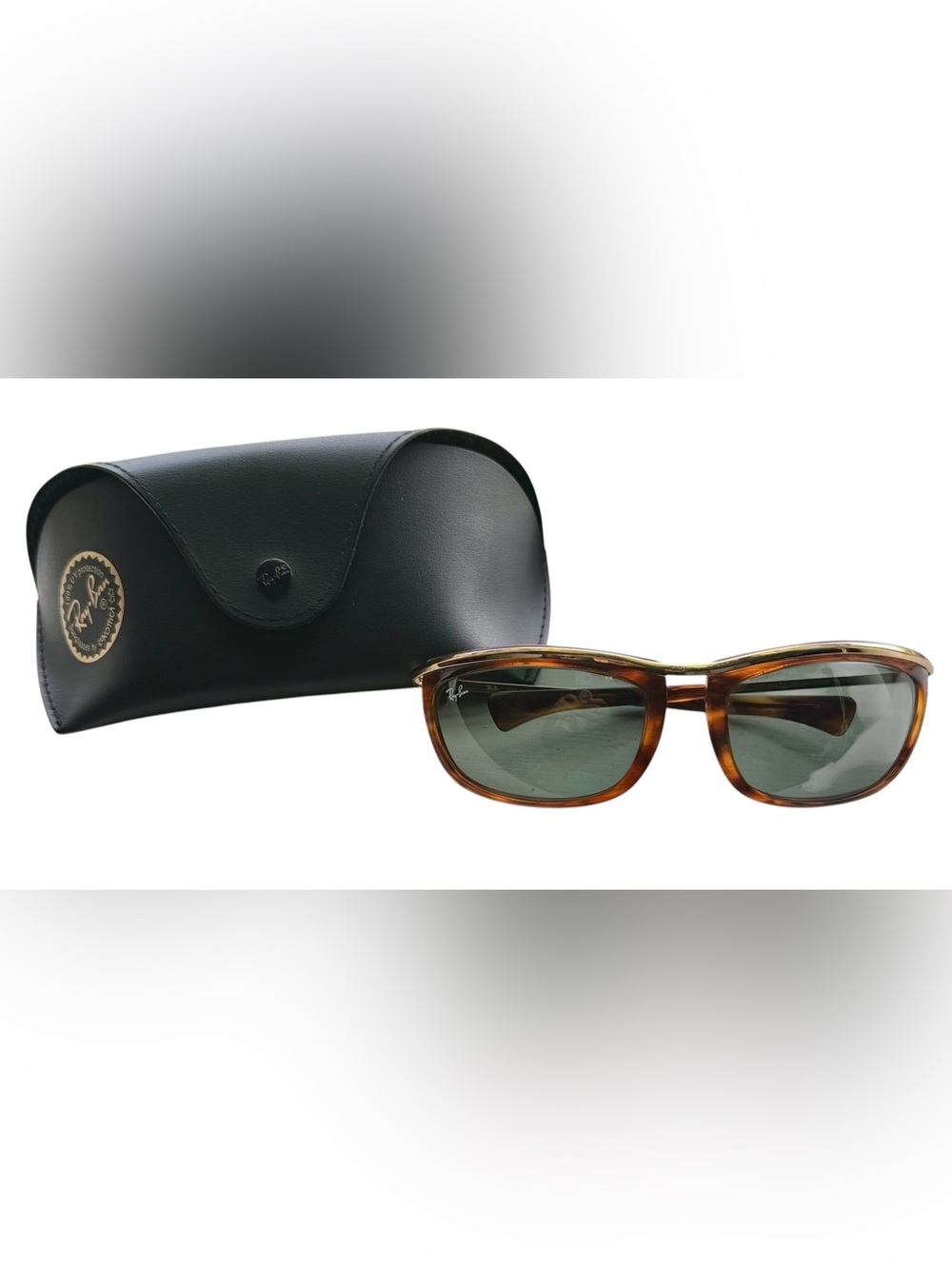 Ray-Ban Olympian I Sunglasses w/ Tortoiseshell Frame & Original Case